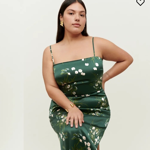 Reformation Frankie Silk Dress - Buena - Picture 6 of 10